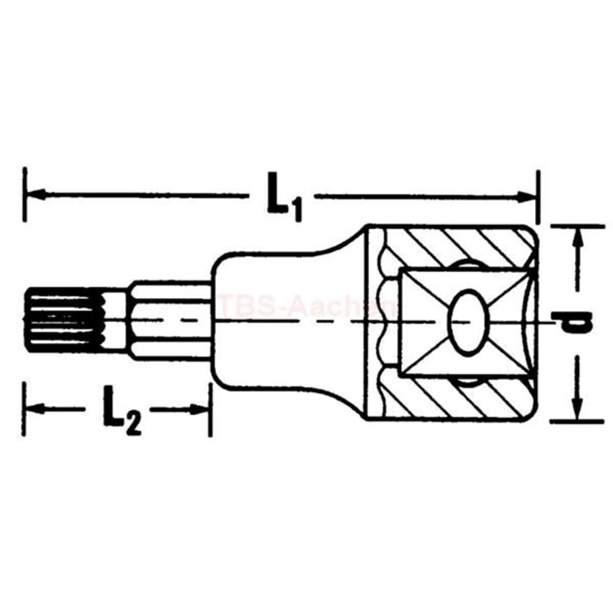 54XM 5 SCREWDRIVER-SOCKET 1/2"