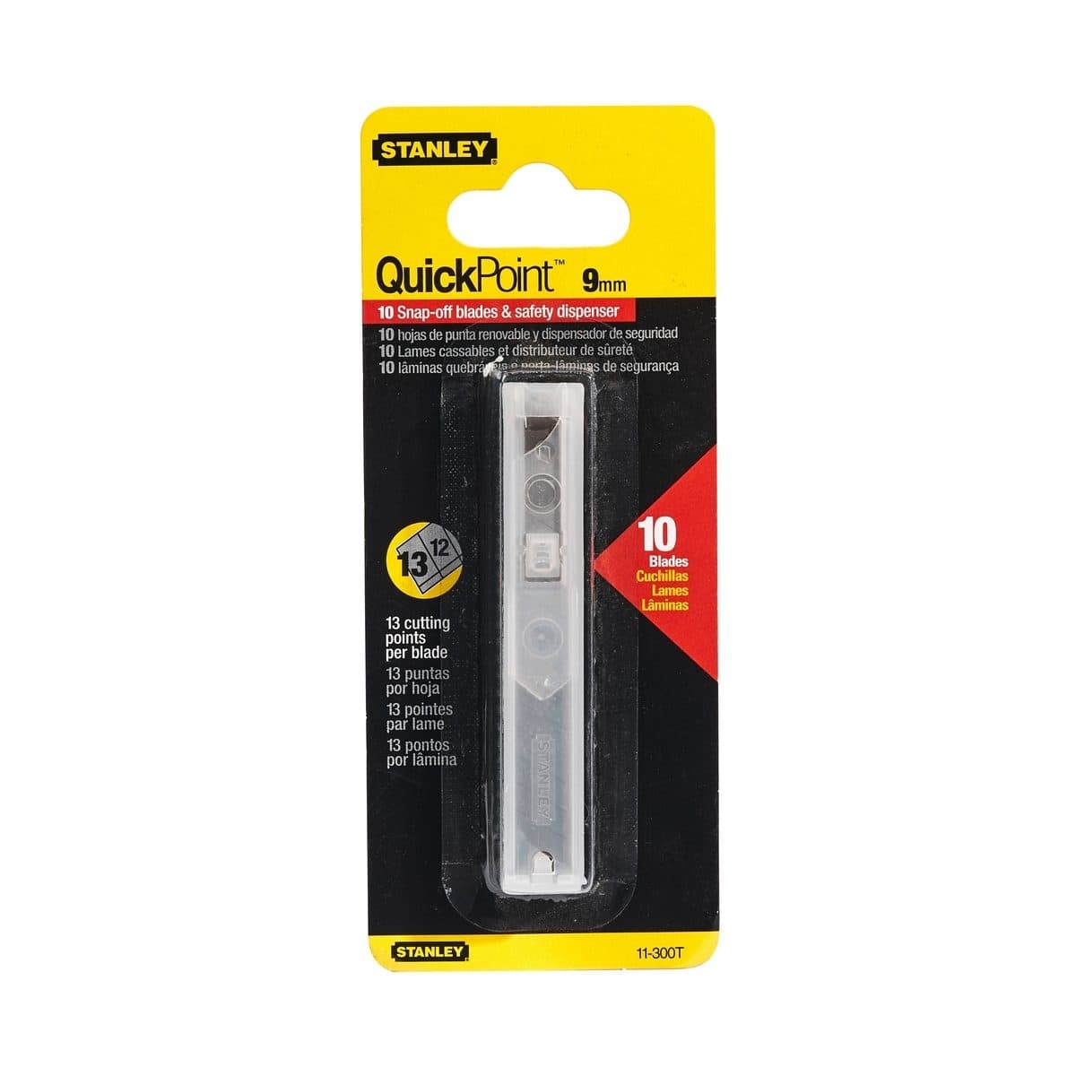 11-300T ใบมีดคัตเตอร์ 9 มม. 10ใบ/แพ็ค