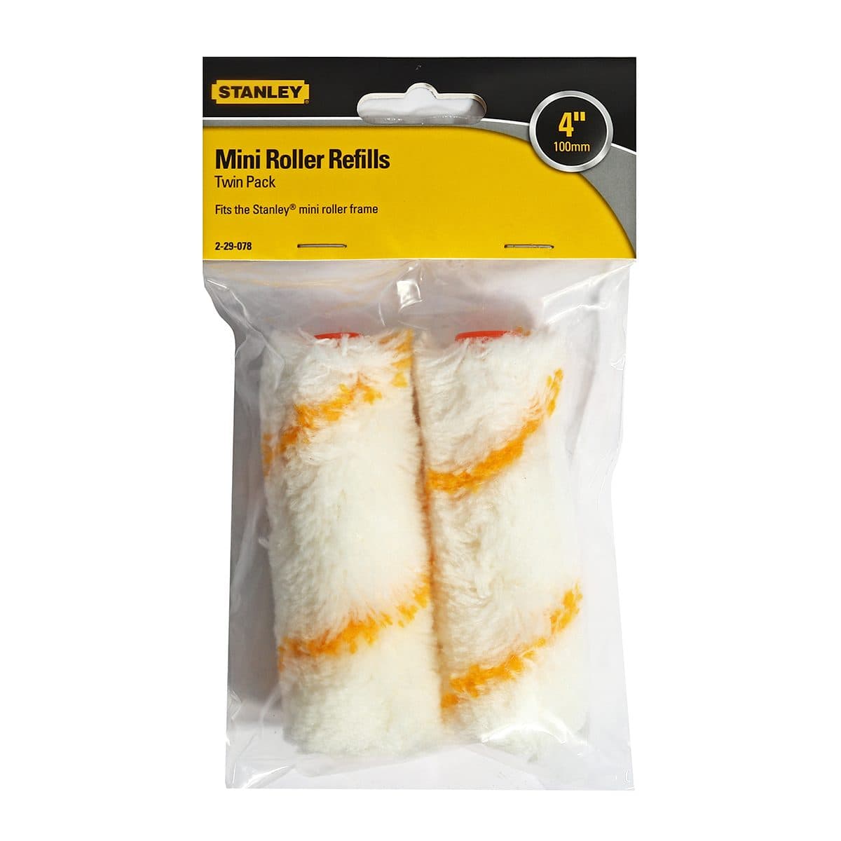 29-078-2เฉพาะลูกกลิ้งทาสีน้ำ4"2ชิ้น/แพ็ค