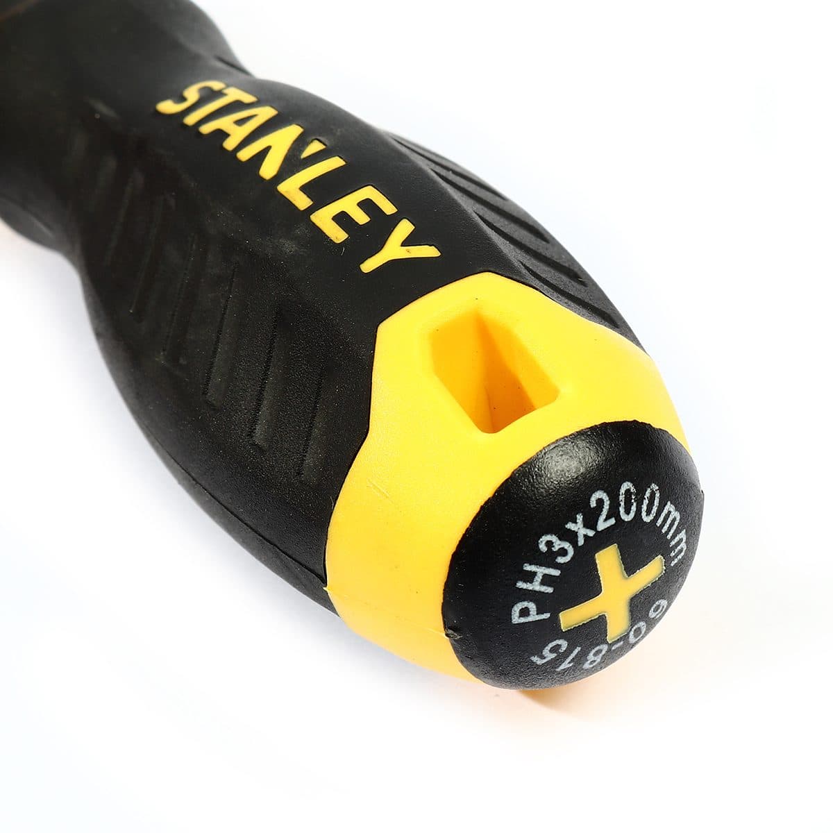 STANLE 60-815 ไขควงปากแฉก รุ่น Cushion Grip ขนาด 3X200 มม. ด้ามหุ้มยาง ผลิตจากเหล็กเหนียวโครมวานาเดียม ก้านชุบนิกเกิ้ลเพื่อกันการสึกกร่อน (ส