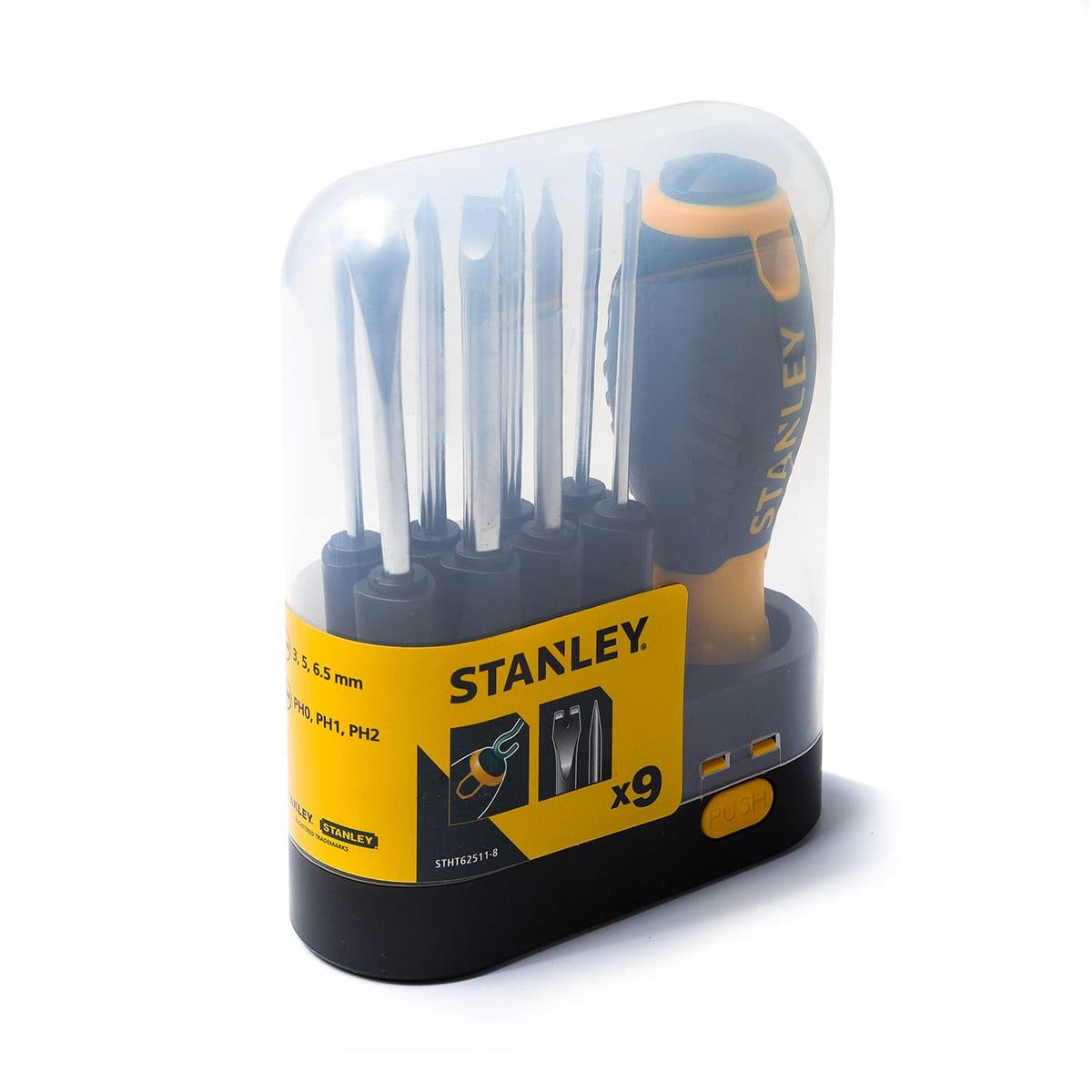 62-511 ชุดไขควง9ชิ้น เปลี่ยนหัวได้