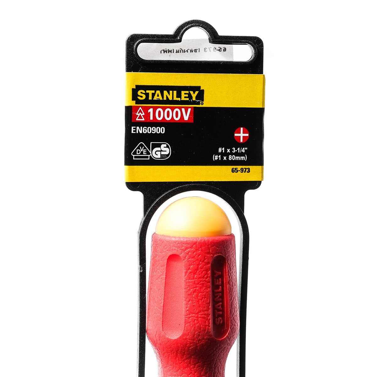 65-973 ไขควงกันไฟฟ้าปากแฉก #1 ยาว 80 มม