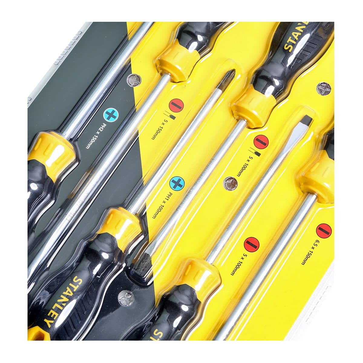 66-672 ชุดไขควง 6 ชิ้น PH1,2 แบน5,6.5มม