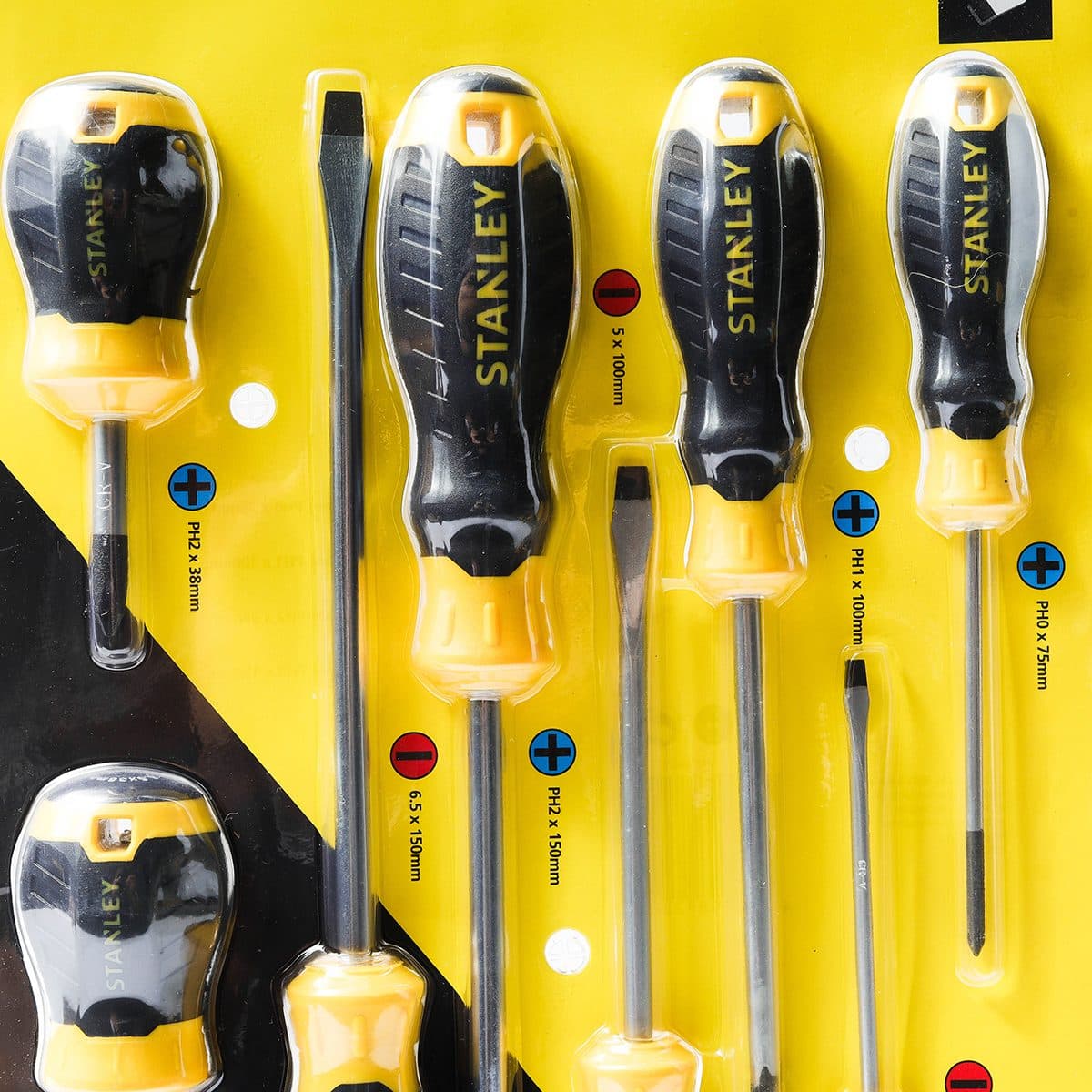 66-673 ชุดไขควง8ชิ้น แบน-แฉก แผงแขวน