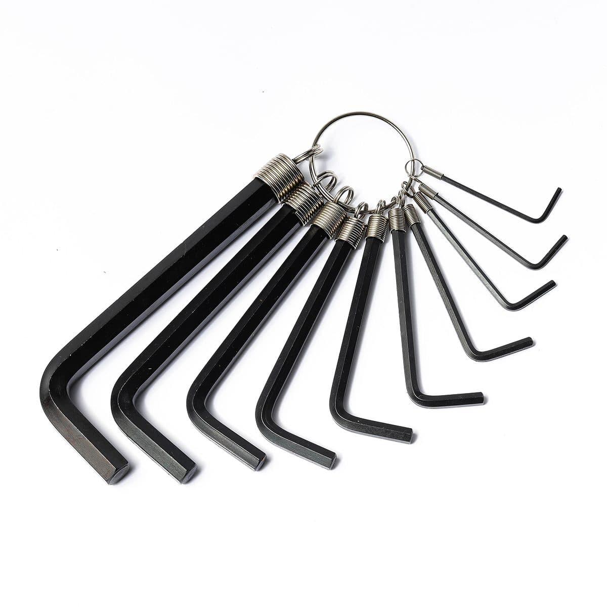 ชุดประแจแอล หัว 6 เหลี่ยม ก้านดำ แบบเข้าห่วง สแตนเล่ย์ (STANLEY) รุ่น 69-230 1 ชุด 10 ชิ้น ประกอบไปด้วยขนาด 1/16", 5/64", 3/32", 1/8", 5/32"