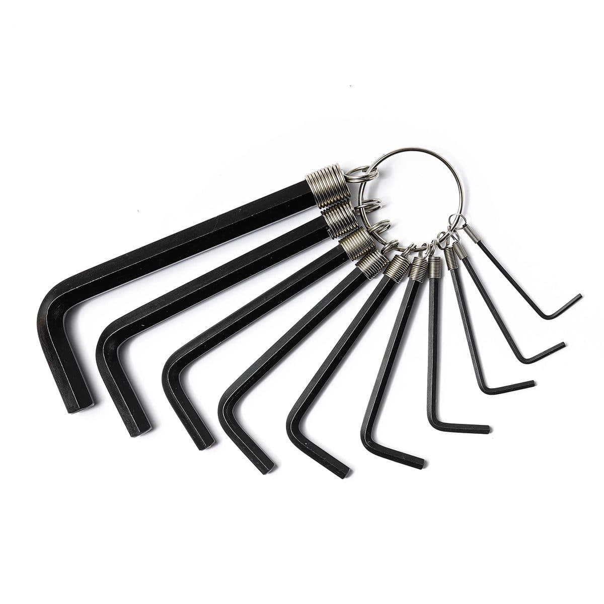 ชุดประแจแอล หัว 6 เหลี่ยม ก้านดำ แบบเข้าห่วง สแตนเล่ย์ (STANLEY) รุ่น 69-230 1 ชุด 10 ชิ้น ประกอบไปด้วยขนาด 1/16", 5/64", 3/32", 1/8", 5/32"