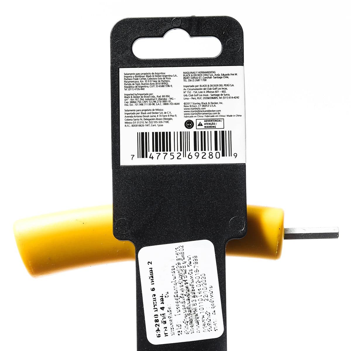 69-280 ประแจ 6เหลี่ยม 2ทาง ตัวที 4มม.