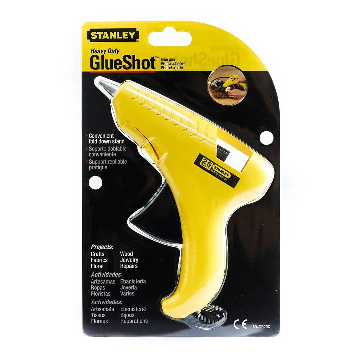 69-GR20C ปืนยิงกาว 25W ปลั๊กหัวแบน