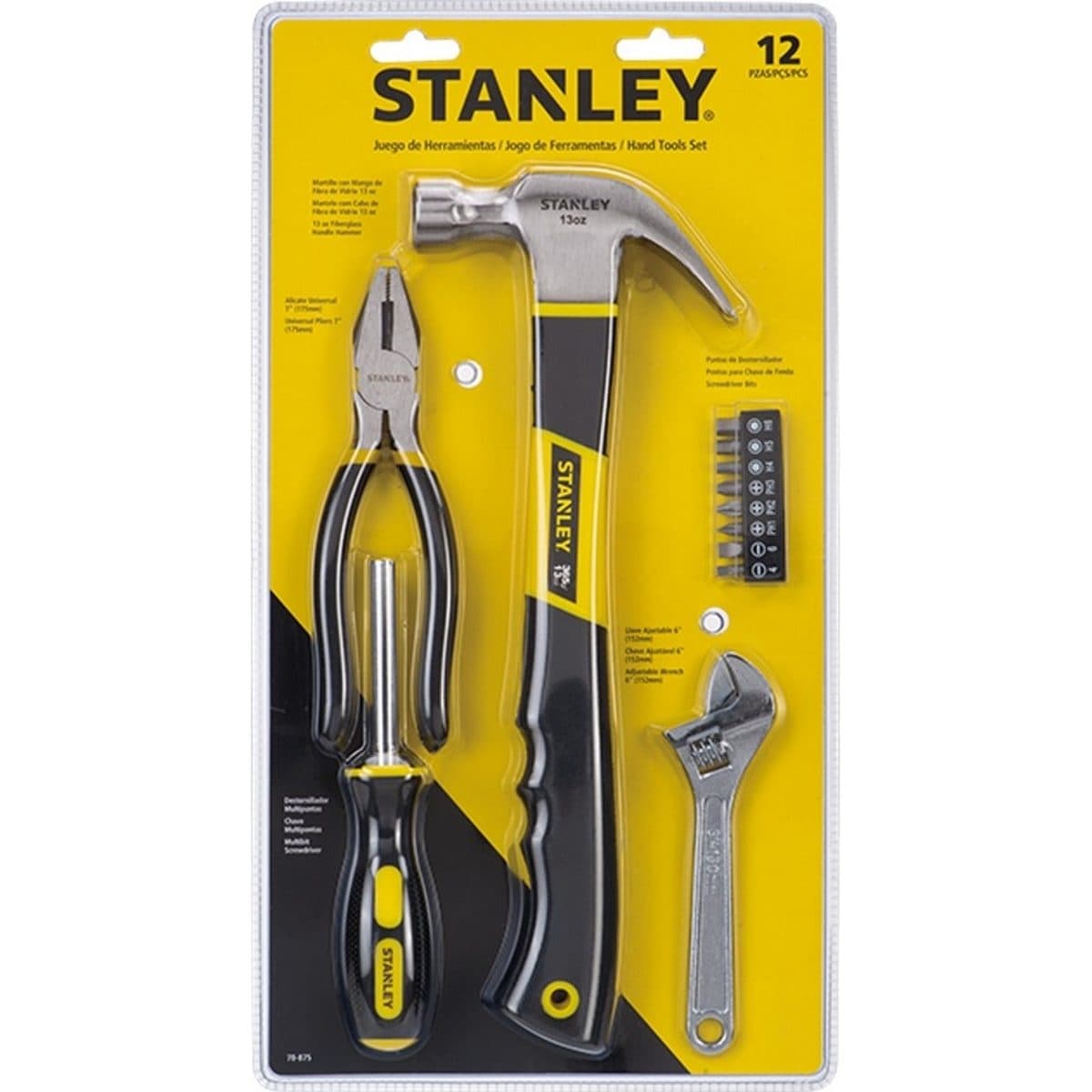 STANLEY ชุดเครื่องมือ 12 ชิ้น (สแตนเล่ย์)