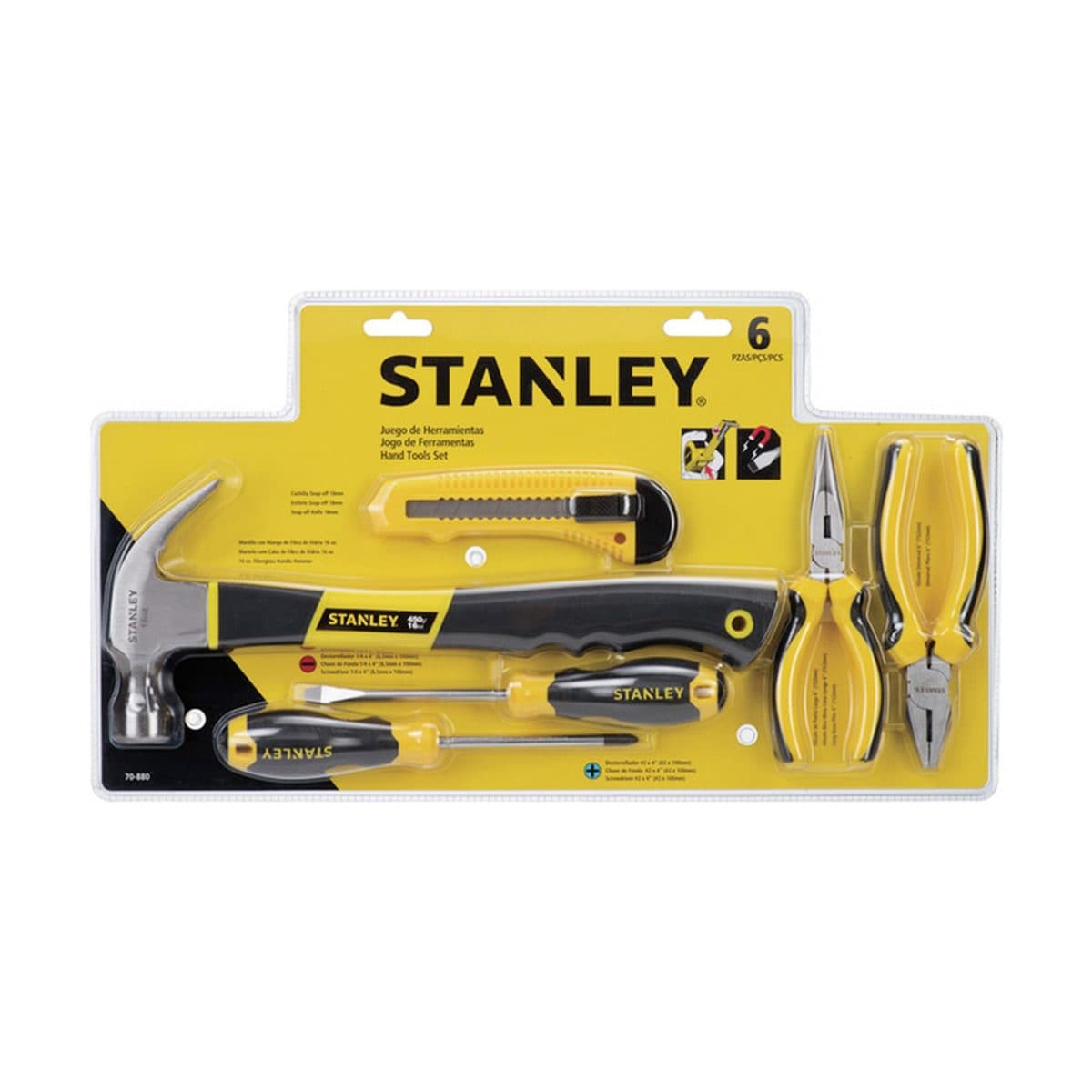 STANLEY ชุดเครื่องมือช่าง 6 ชิ้น (สแตนเล่ย์)