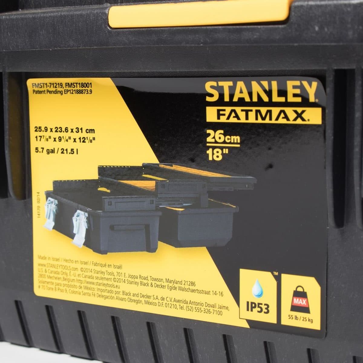 71-219 กล่องเครื่องมือถาด2ชั้น กันน้ำ18"