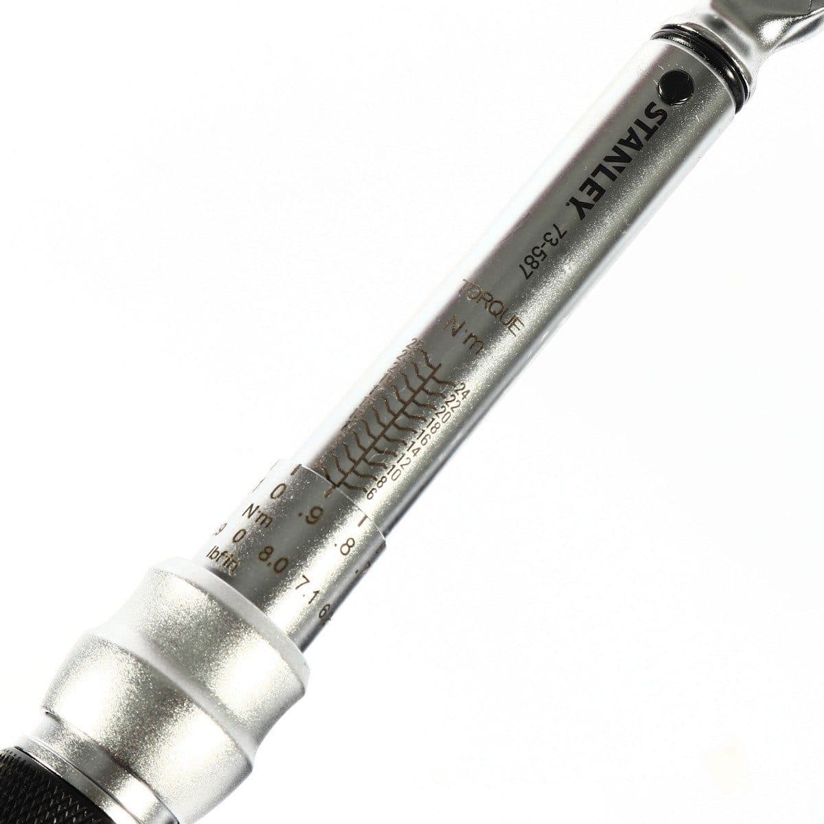 STANLEY ประแจทอร์ค แกน 1/4 นิ้ว แรงบิด 5-25 นิวตันเมตร รุ่น STMT73587-8 ความแม่นยำ +/- 4% (สแตนเล่ย์)