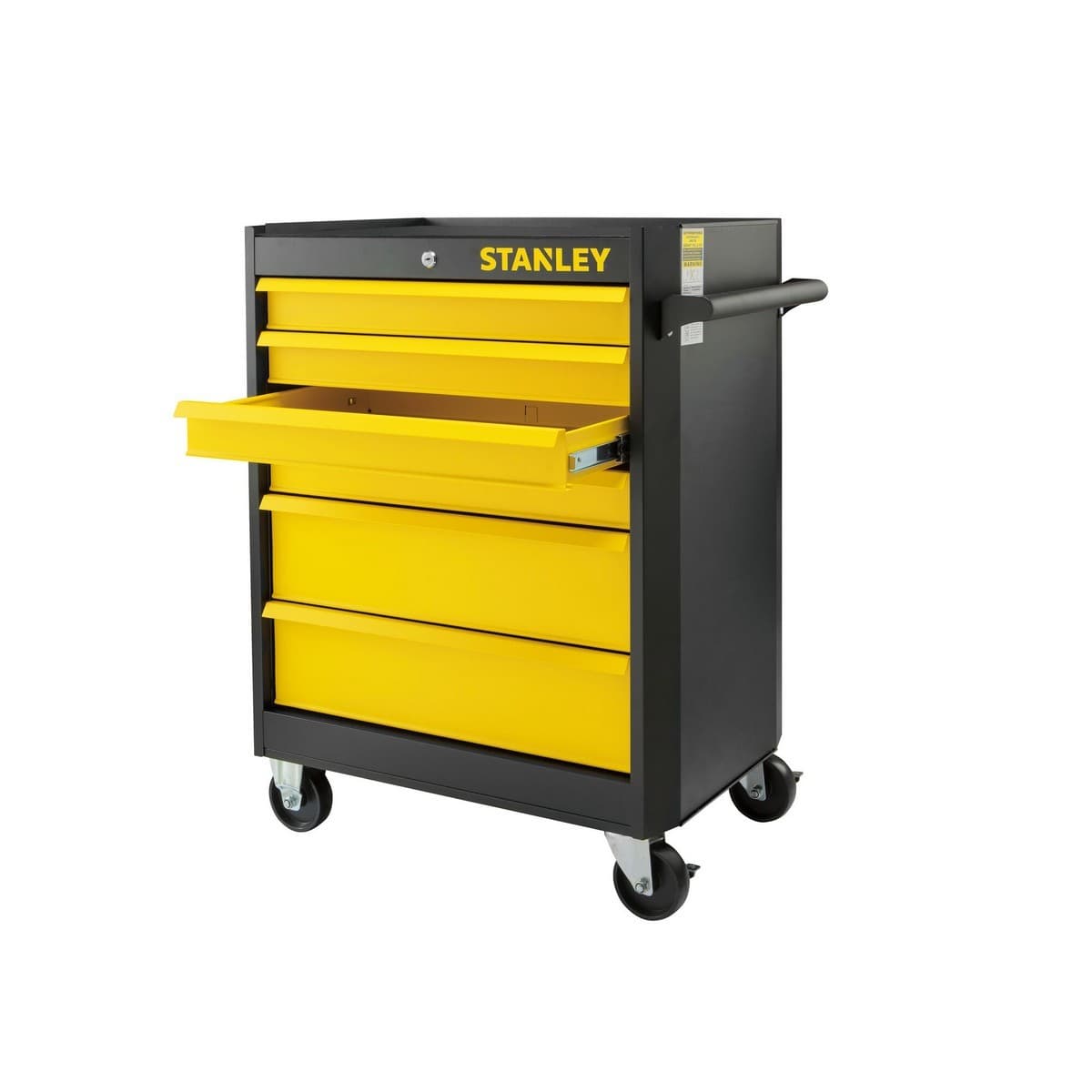 STANLEY ตู้เครื่องมือเปล่า 6 ลิ้นชัก ขนาด 27 นิ้ว รุ่น 74-320 รับน้ำหนักสุงสุด 350 กก. ล้อแบบ Braking เพื่อการใช้งานยาวนาน เคลือบด้านป้องกัน
