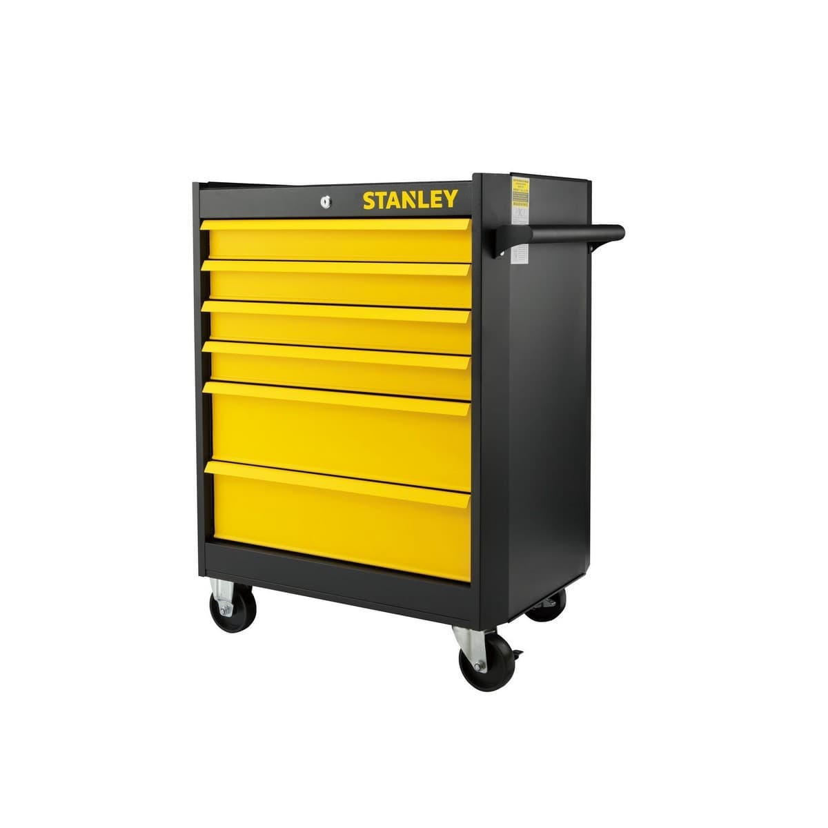 STANLEY ตู้เครื่องมือเปล่า 6 ลิ้นชัก ขนาด 27 นิ้ว รุ่น 74-320 รับน้ำหนักสุงสุด 350 กก. ล้อแบบ Braking เพื่อการใช้งานยาวนาน เคลือบด้านป้องกัน