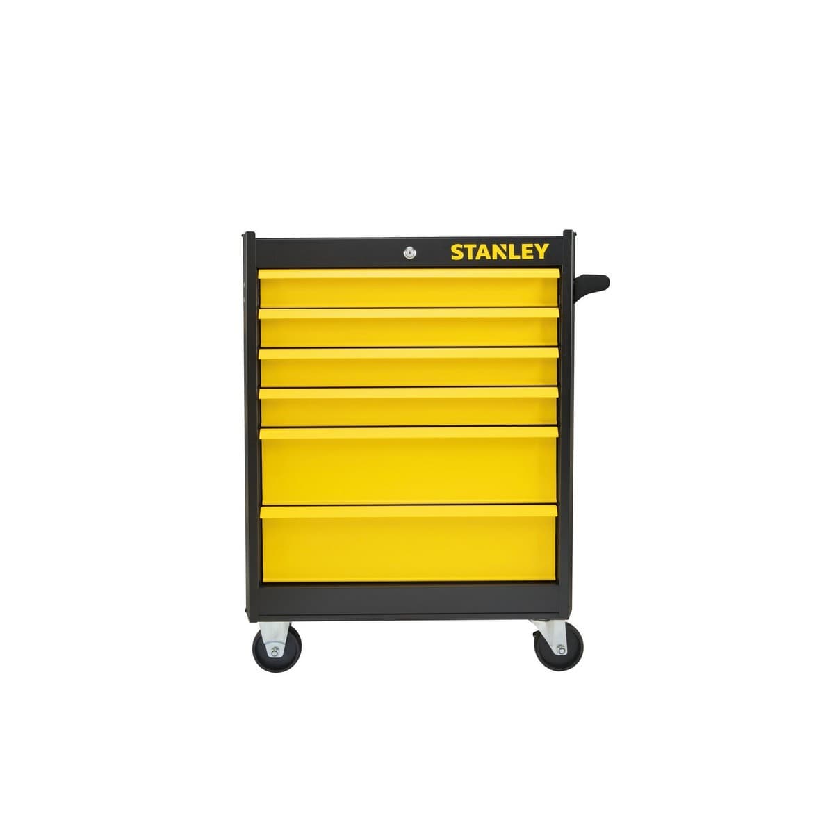 STANLEY ตู้เครื่องมือเปล่า 6 ลิ้นชัก ขนาด 27 นิ้ว รุ่น 74-320 รับน้ำหนักสุงสุด 350 กก. ล้อแบบ Braking เพื่อการใช้งานยาวนาน เคลือบด้านป้องกัน