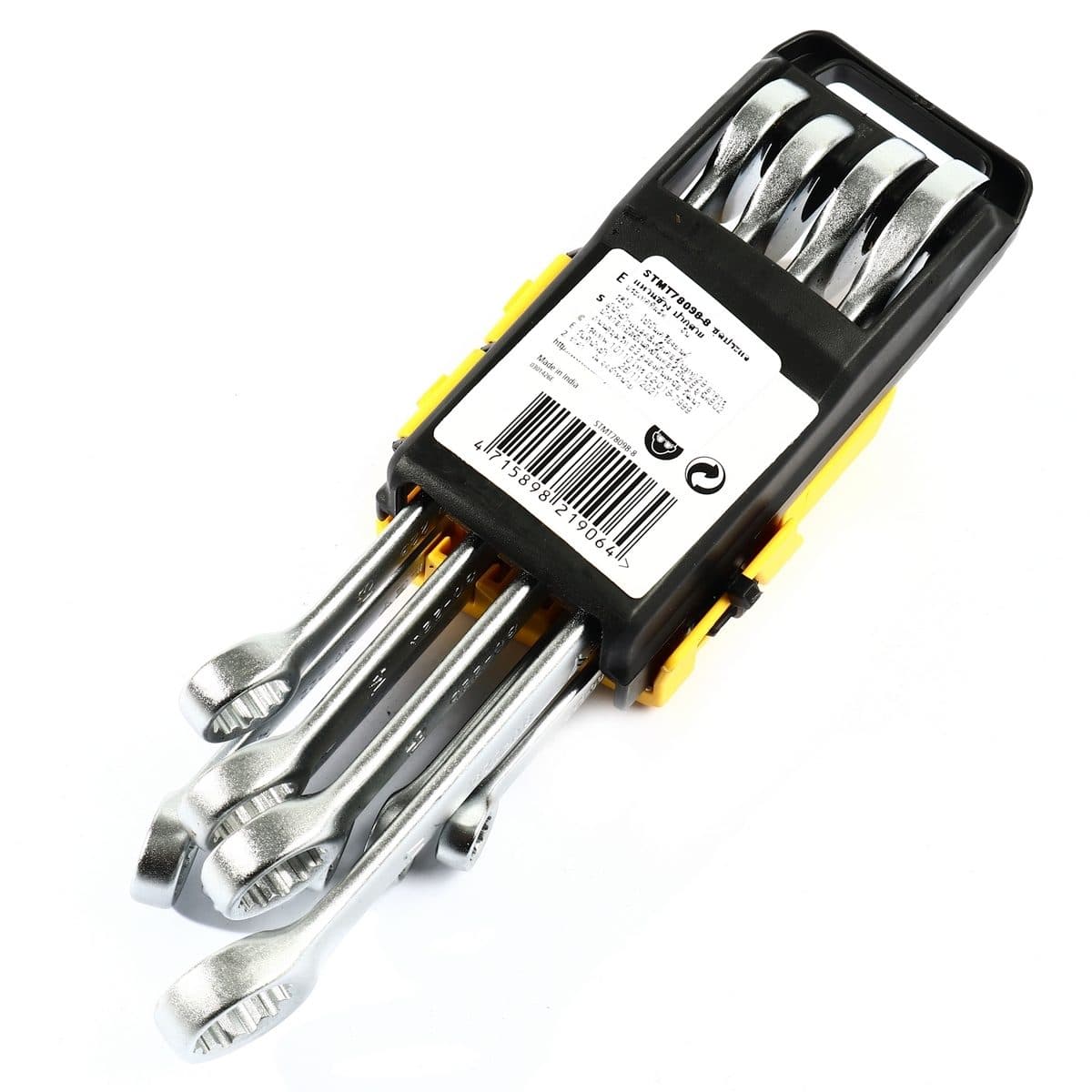 ชุดประแจแหวนข้างปากตาย 9 ชิ้น แบบแขวน สแตนเล่ย์ (STANLEY) รุ่น CWB ขนาด 8-17 มม. ในชุดประกอบไปด้วยเบอร์ 8,9,10,11,12,13,14,15,17 มม. วัสดุทำ