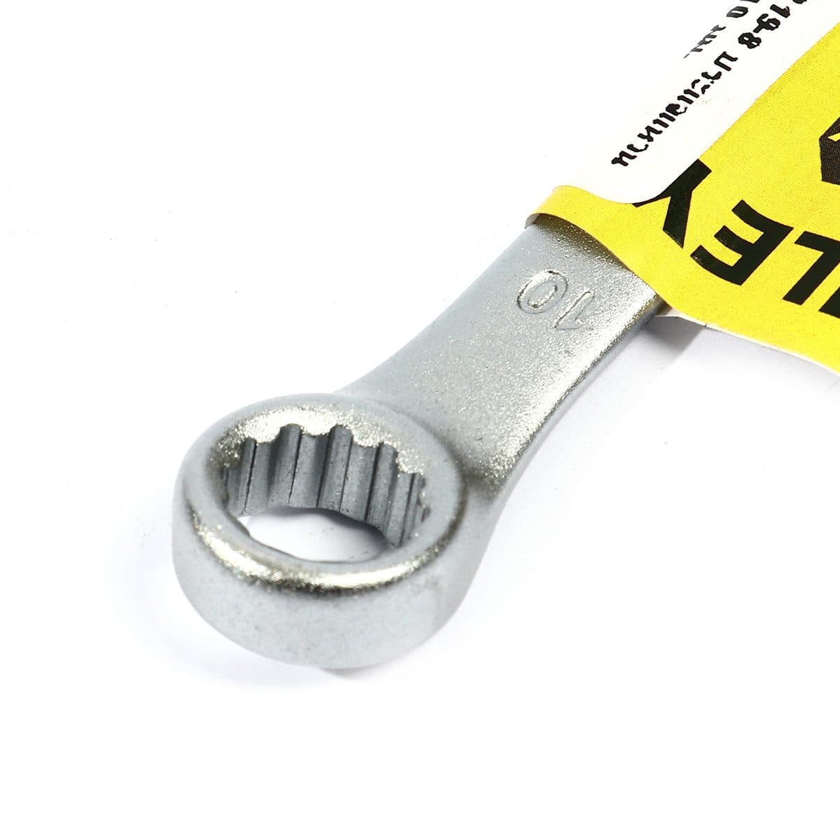 ประแจแหวนข้างปากตาย 80-219 สแตนเล่ย์ (STANLEY) รุ่น CWB ขนาด 10 มม. วัสดุทำจาก เหล็กกล้าคาร์บอน ผ่านการทดสอบตามมาตรฐาน ANSI, ISO &amp; DIN ผ