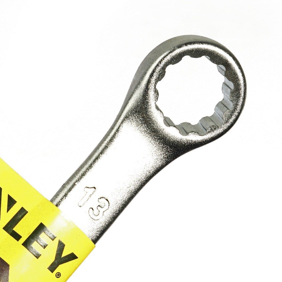 ประแจแหวนข้างปากตาย 80-223 สแตนเล่ย์ (STANLEY) รุ่น CWB ขนาด 13 มม. วัสดุทำจาก เหล็กกล้าคาร์บอน ผ่านการทดสอบตามมาตรฐาน ANSI, ISO &amp; DIN ผ