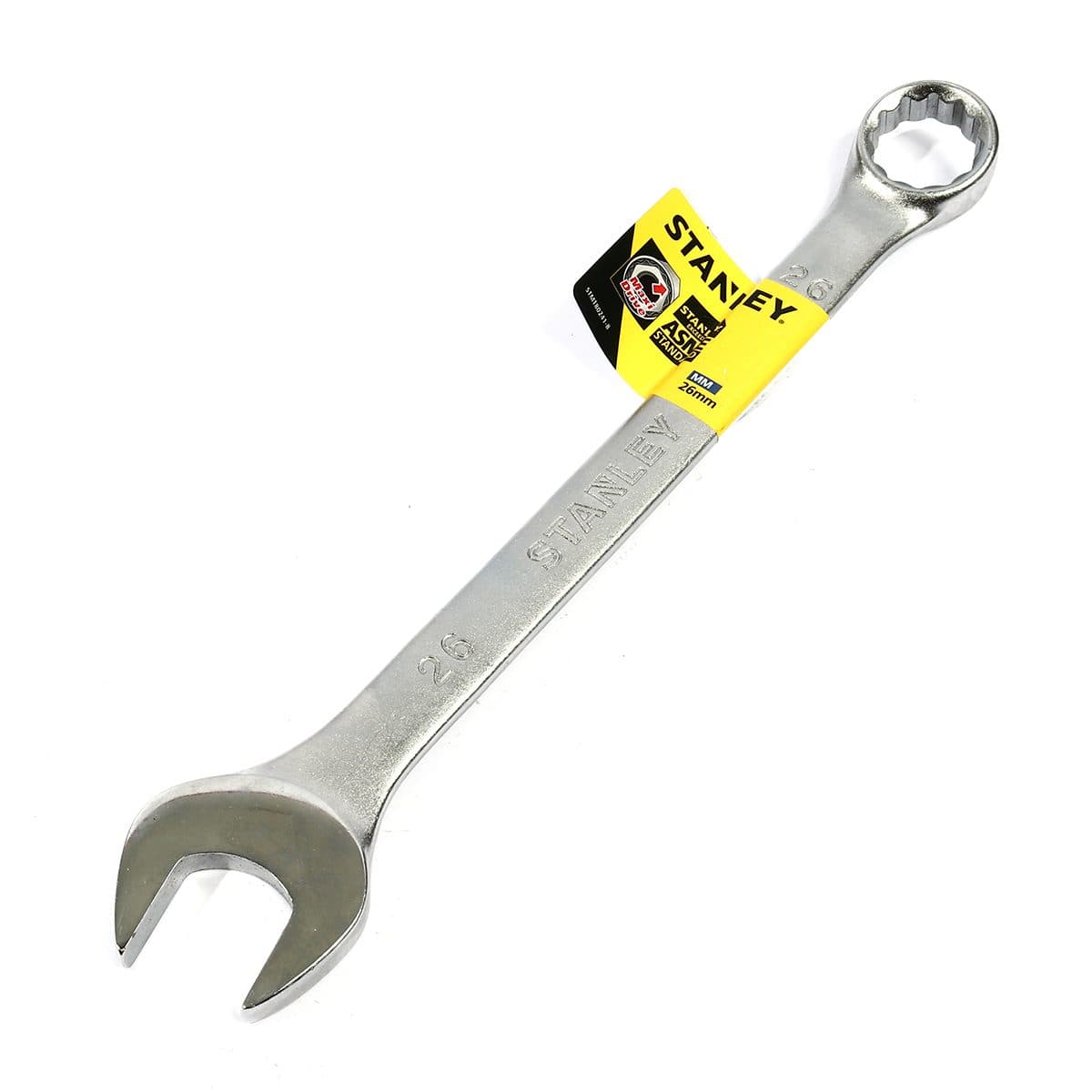 ประแจแหวนข้างปากตาย 80-241 สแตนเล่ย์ (STANLEY) รุ่น CWB ขนาด 26 มม. วัสดุทำจาก เหล็กกล้าคาร์บอน ผ่านการทดสอบตามมาตรฐาน ANSI, ISO &amp; DIN ผ