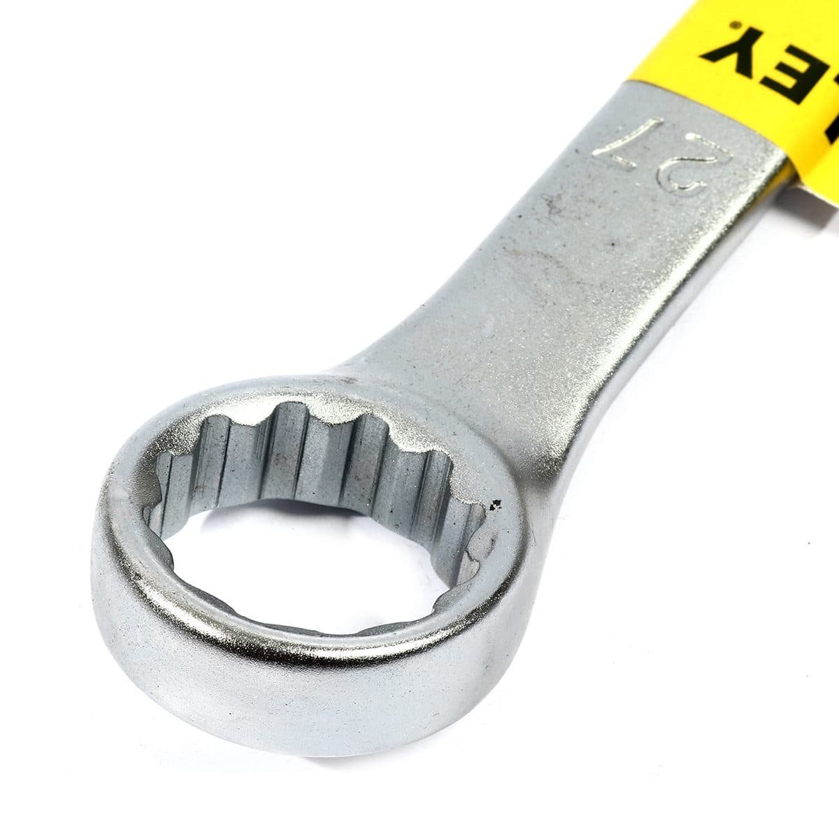 ประแจแหวนข้างปากตาย 80-242 สแตนเล่ย์ (STANLEY) รุ่น CWB ขนาด 27 มม. วัสดุทำจาก เหล็กกล้าคาร์บอน ผ่านการทดสอบตามมาตรฐาน ANSI, ISO &amp; DIN ผ