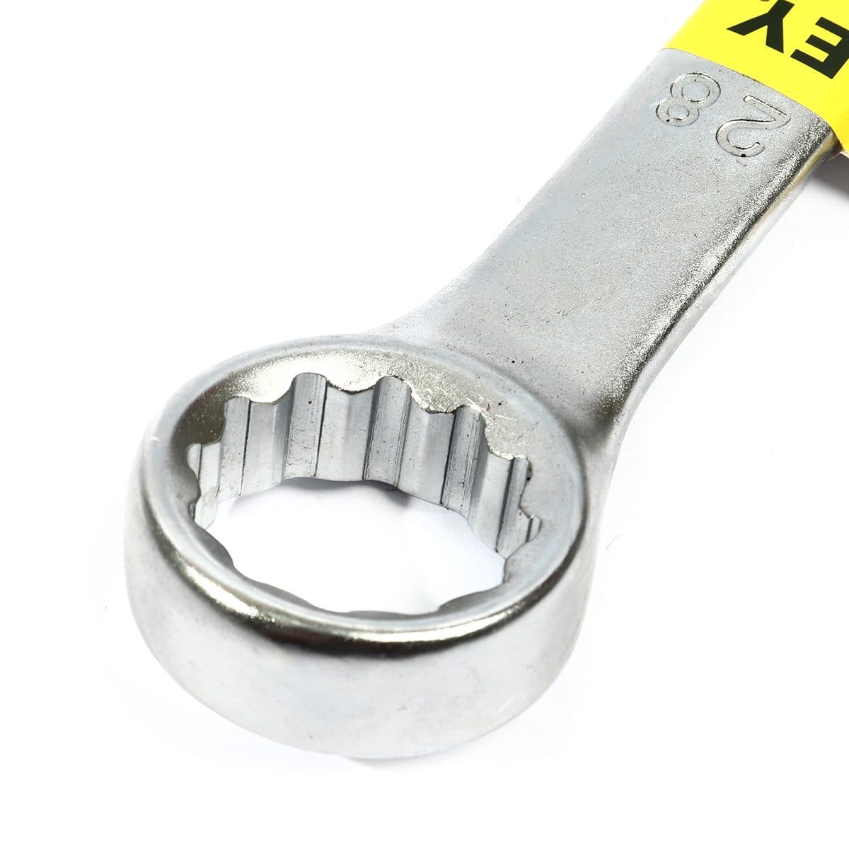 ประแจแหวนข้างปากตาย 80-243 สแตนเล่ย์ (STANLEY) รุ่น CWB ขนาด 28 มม. วัสดุทำจาก เหล็กกล้าคาร์บอน ผ่านการทดสอบตามมาตรฐาน ANSI, ISO &amp; DIN ผ