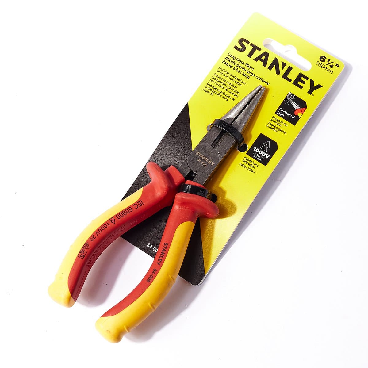 84-006 คีมปากแหลม หุ้มฉนวนไฟฟ้า 160มม.