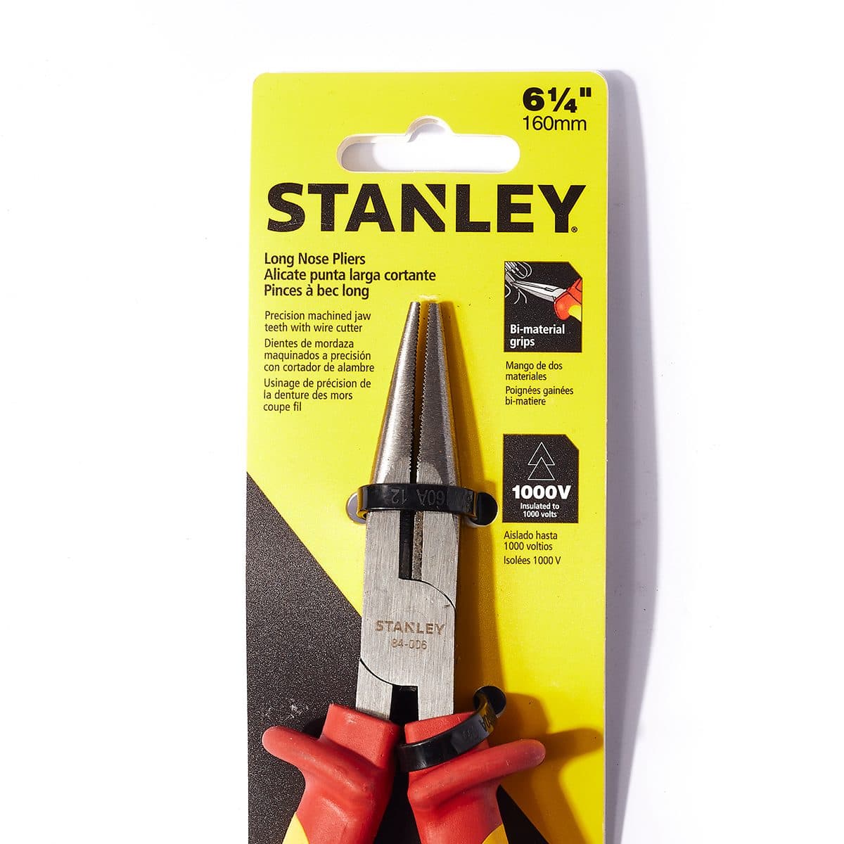 84-006 คีมปากแหลม หุ้มฉนวนไฟฟ้า 160มม.