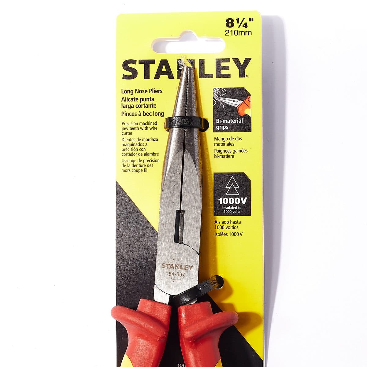 84-007 คีมปากแหลม หุ้มฉนวนไฟฟ้า 210มม.