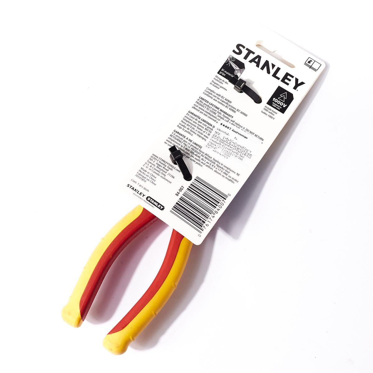 84-007 คีมปากแหลม หุ้มฉนวนไฟฟ้า 210มม.