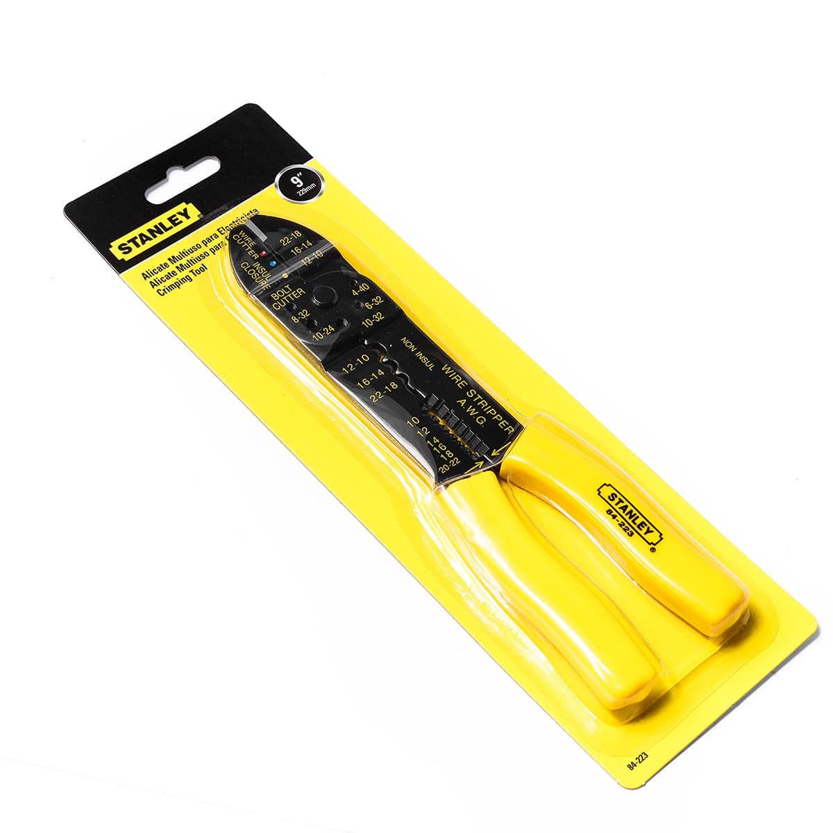 84-223 คีมปอก/ตัด/ย้ำ สายไฟ 9"