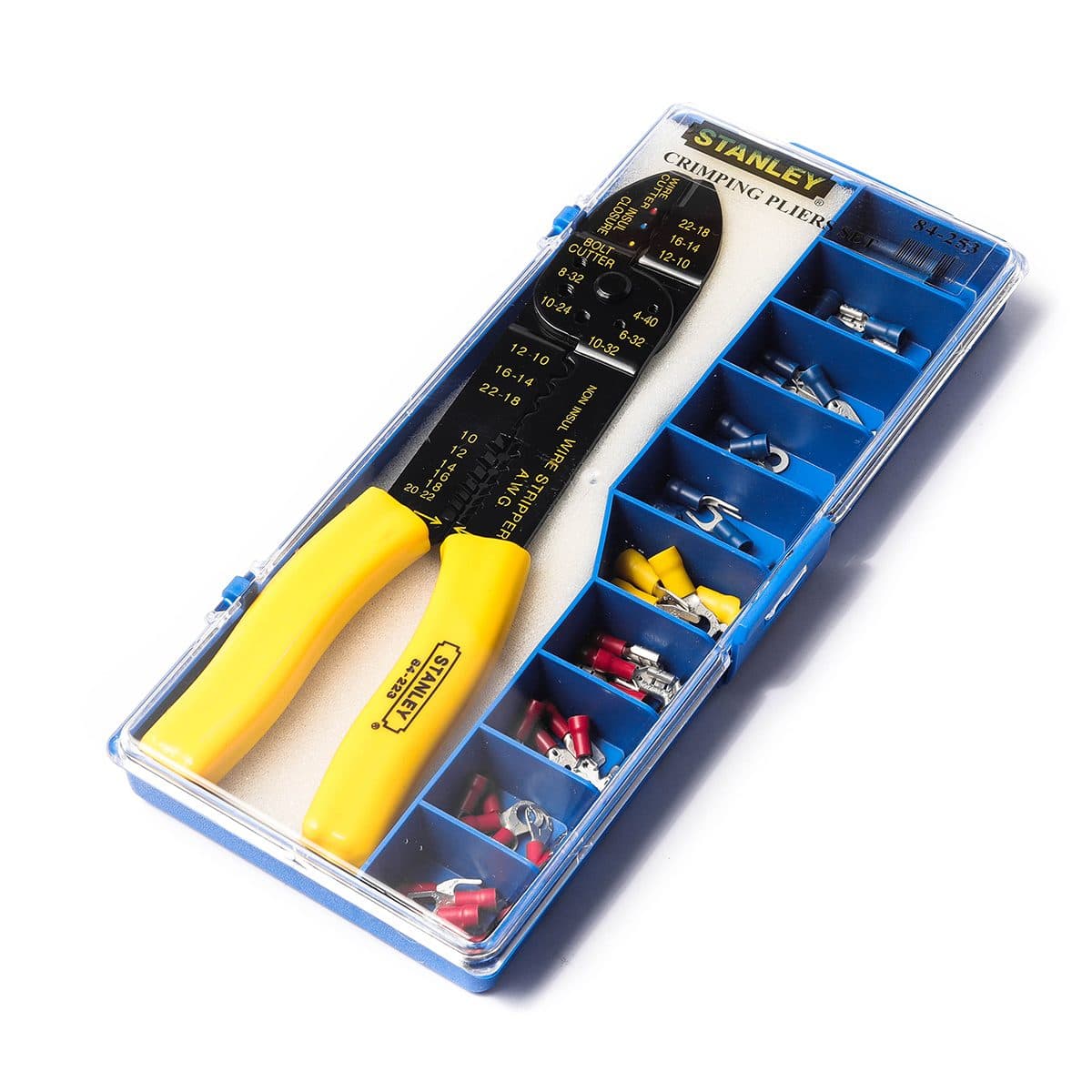 84-253 คีมปอก/ย้ำ สายไฟ 9" พร้อมอุปกรณ์