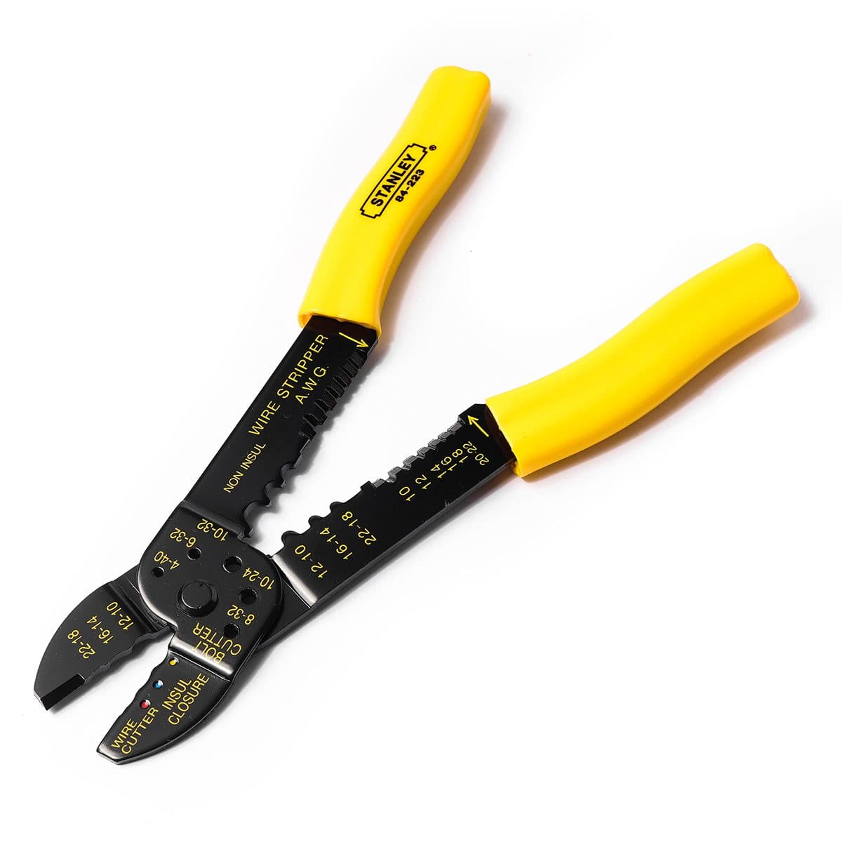 84-253 คีมปอก/ย้ำ สายไฟ 9" พร้อมอุปกรณ์