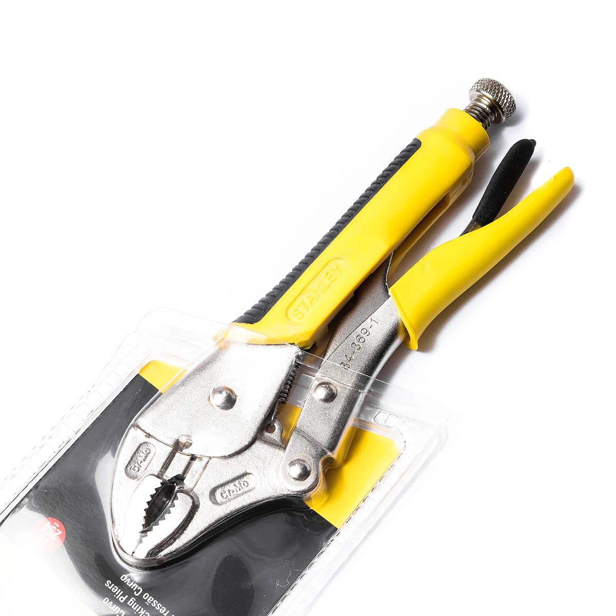 84-369 คีมล็อค ด้ามหุ้มยาง ปากโค้ง 10"