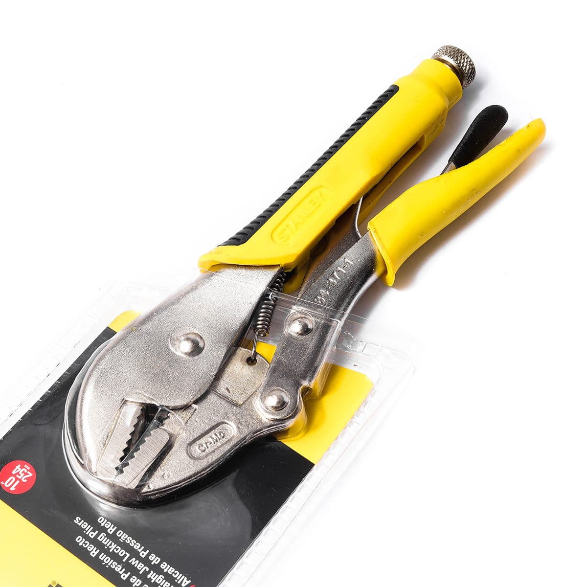 84-371 คีมล็อค ด้ามหุ้มยาง ปากตรง 10"