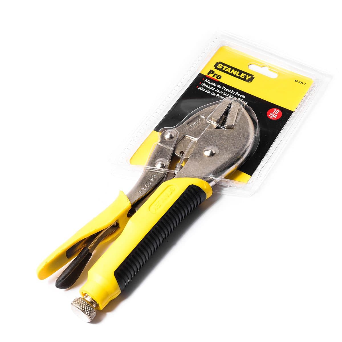 84-371 คีมล็อค ด้ามหุ้มยาง ปากตรง 10"