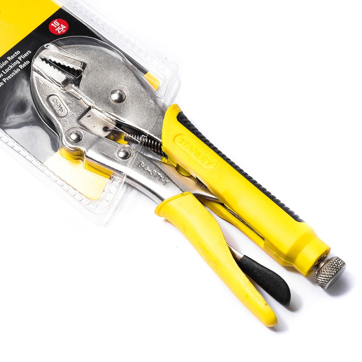 84-371 คีมล็อค ด้ามหุ้มยาง ปากตรง 10"