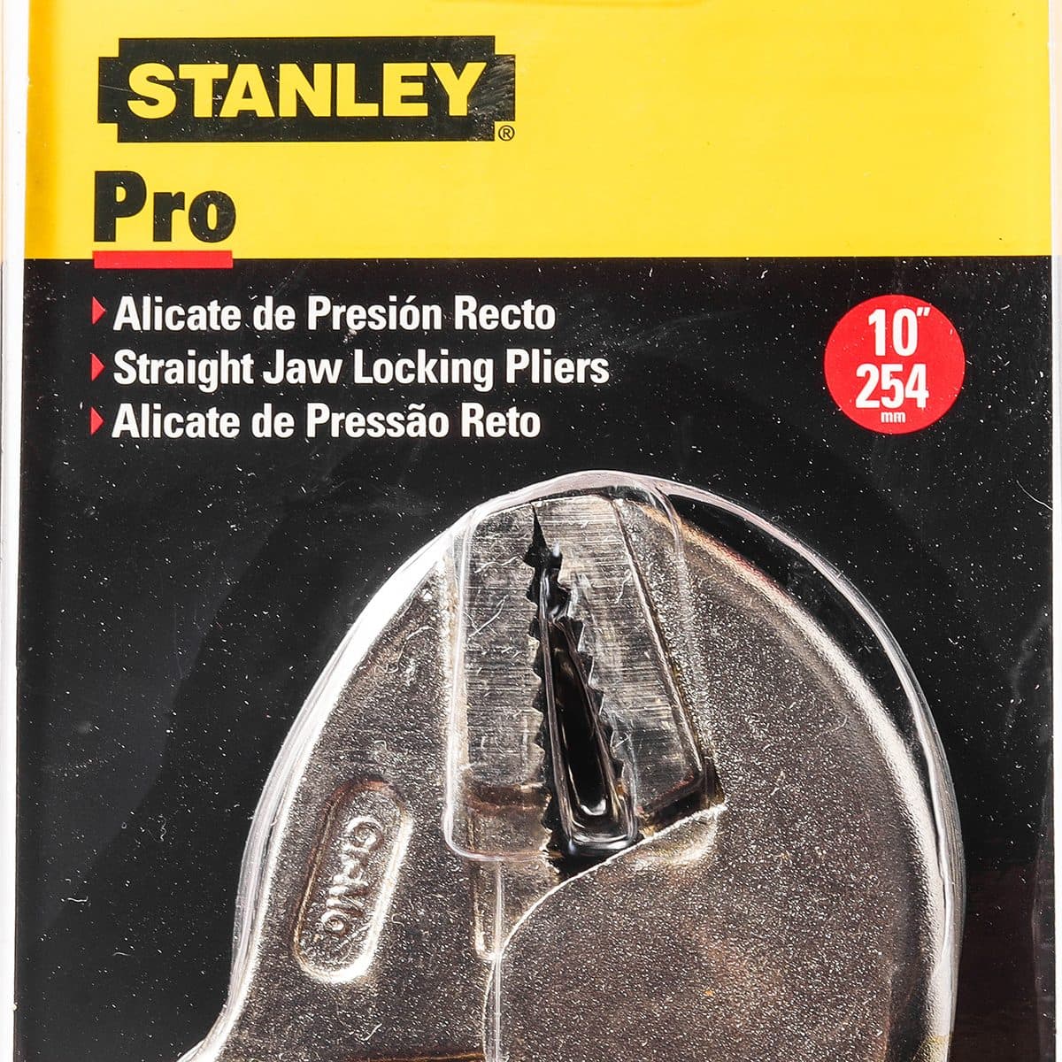 84-371 คีมล็อค ด้ามหุ้มยาง ปากตรง 10"