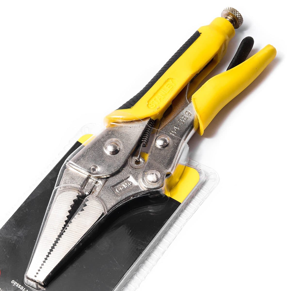 84-389 คีมล็อค ด้ามหุ้มยาง ปากแหลม 9"