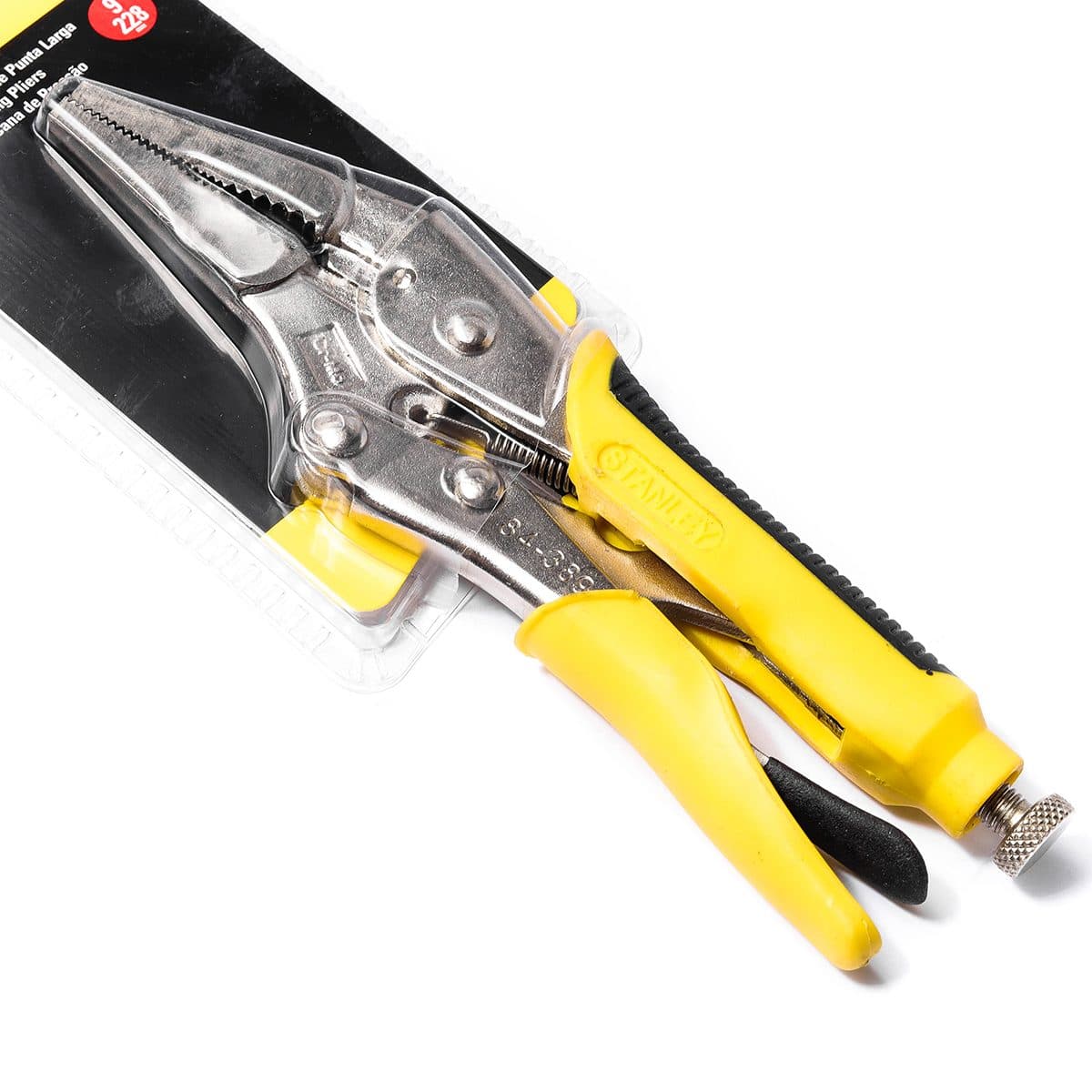 84-389 คีมล็อค ด้ามหุ้มยาง ปากแหลม 9"