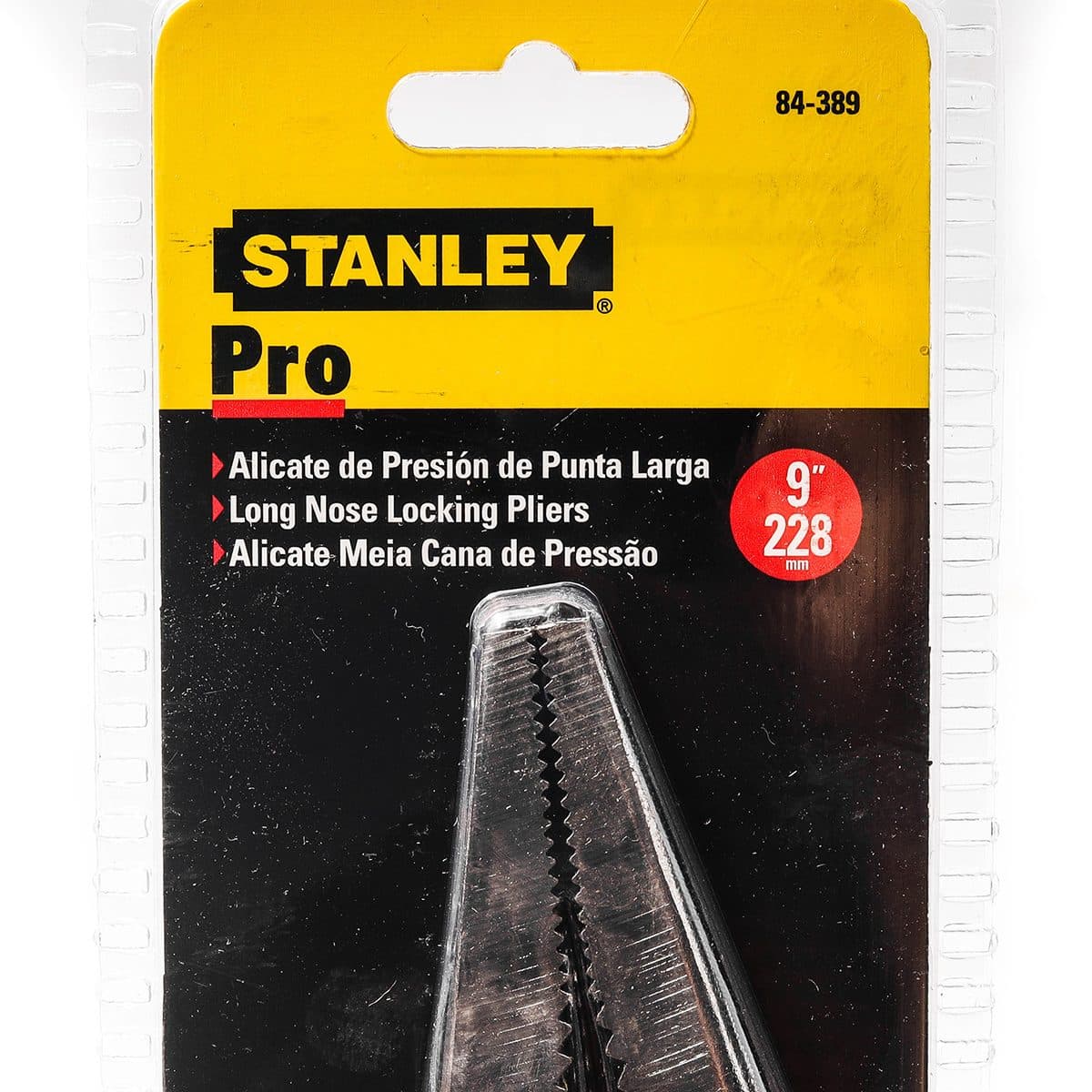 84-389 คีมล็อค ด้ามหุ้มยาง ปากแหลม 9"