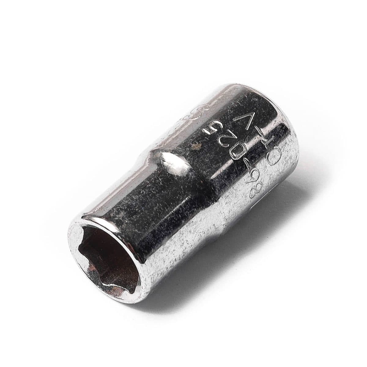 86-025 ลูกบ็อกสั้น 6เหลี่ยม1/4"ขนาด9/32"