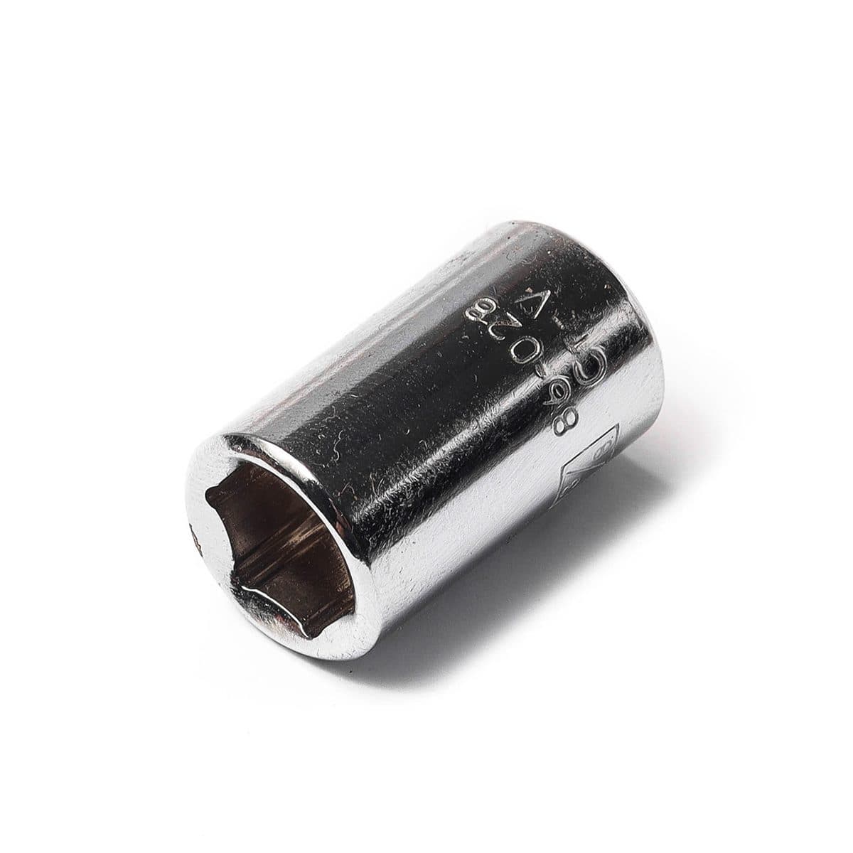 86-028 ลูกบ็อกสั้น 6เหลี่ยม1/4"ขนาด3/8"