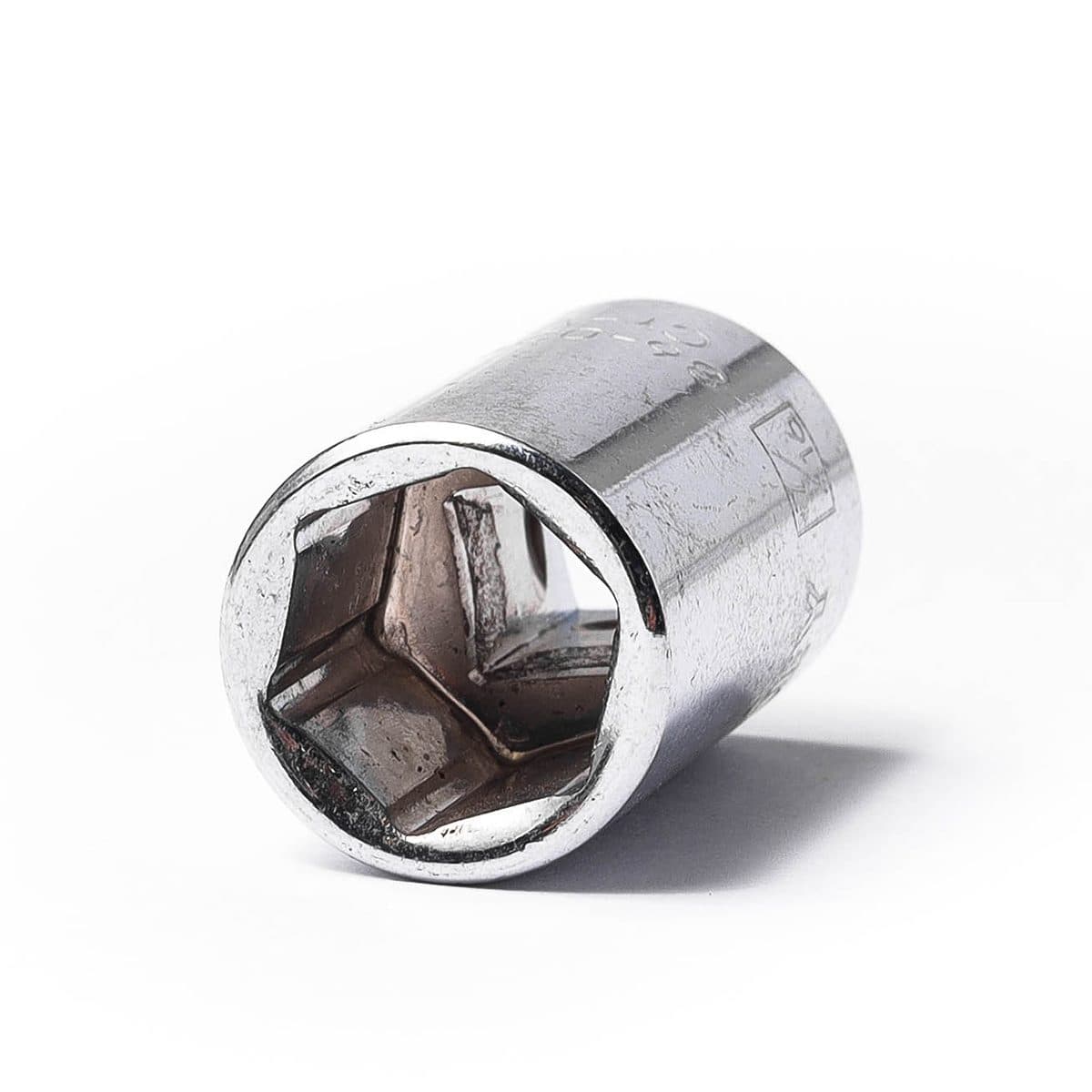 86-029 ลูกบ็อกสั้น 6เหลี่ยม1/4"ขนาด7/16"