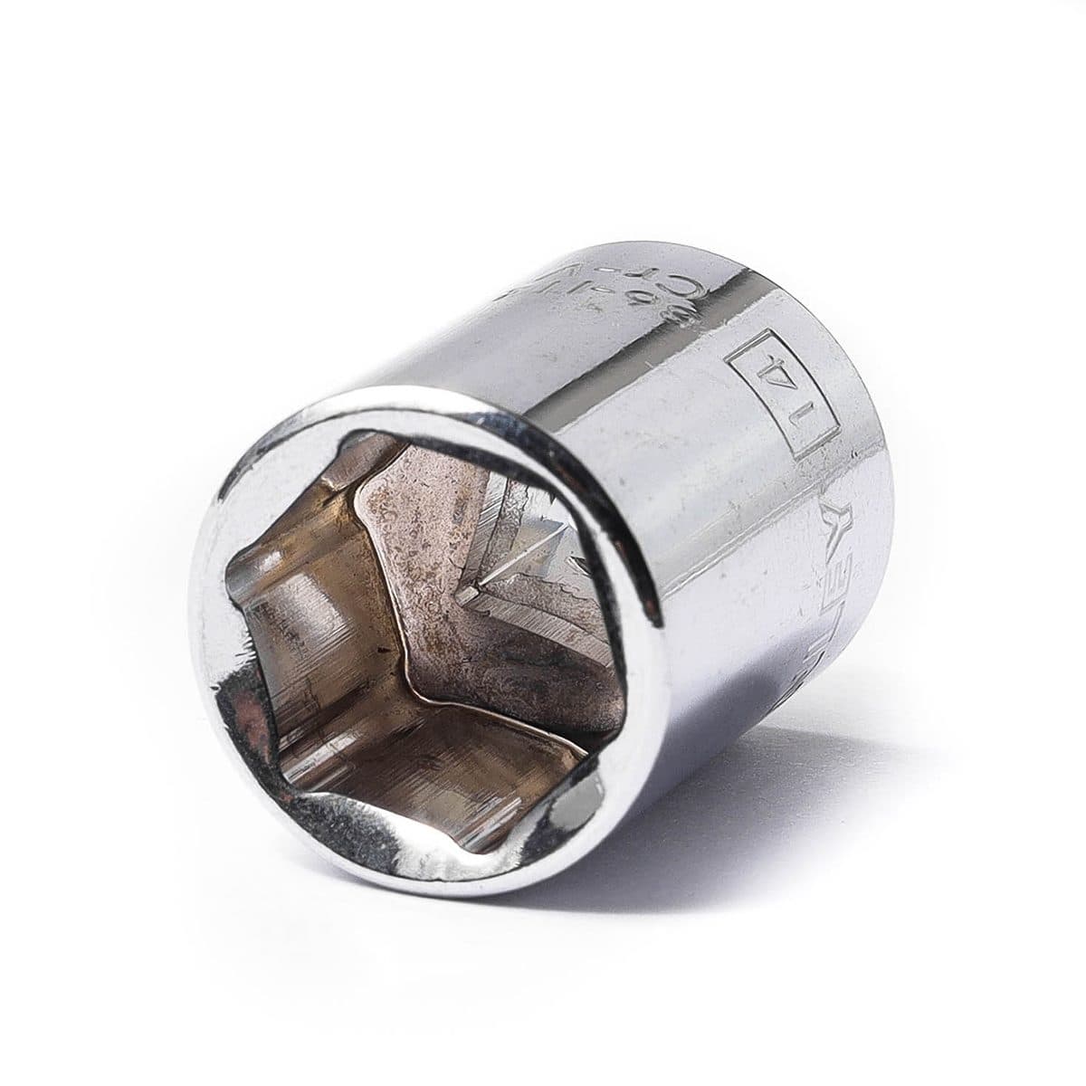 86-114 ลูกบ็อกสั้น 6 เหลี่ยม1/4" เบอร์14