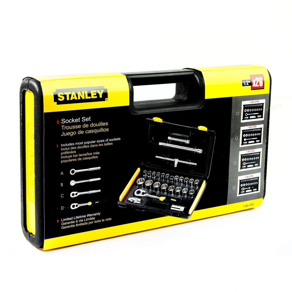 86-478 ชุดบ็อกซ์12PT 1/2" 25ชิ้น (นิ้ว)