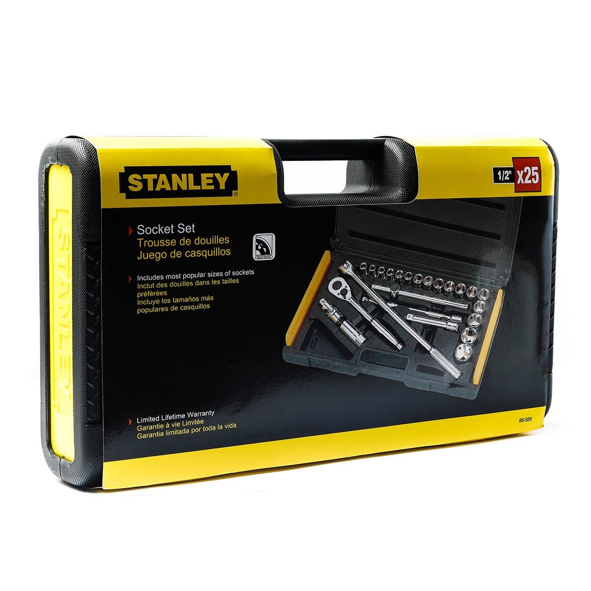 86-589 ชุดบ็อกซ์6PT 1/2" 25ชิ้น 10-32มม