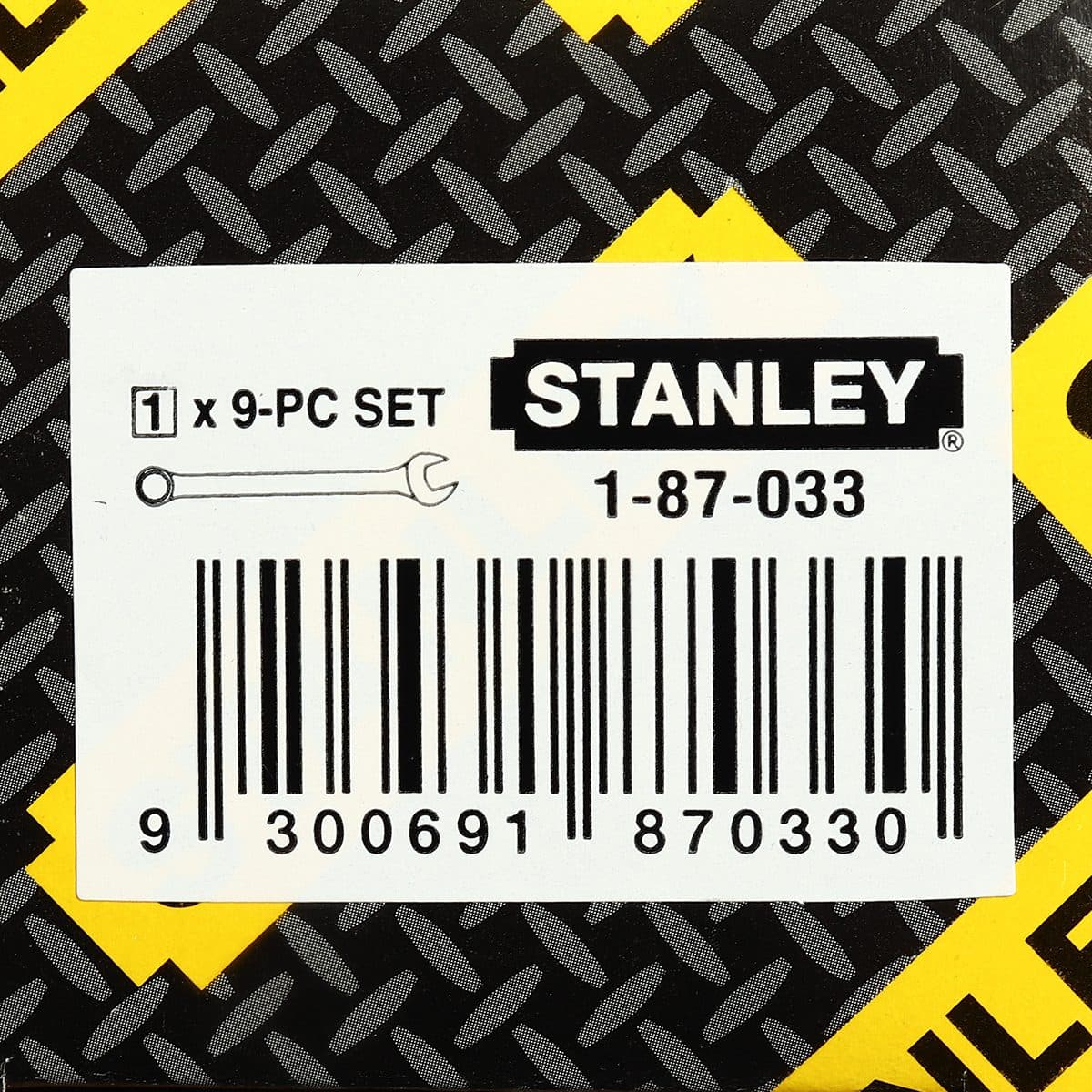 87-033 ชุดประแจแหวนข้างฯ 9ชิ้น 10-19มม.
