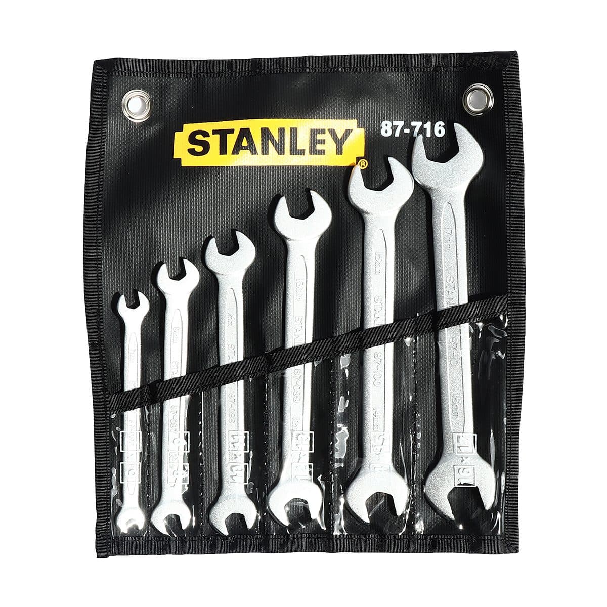87-716 ชุดประแจปากตาย6ชิ้น 6X7-16X17มม