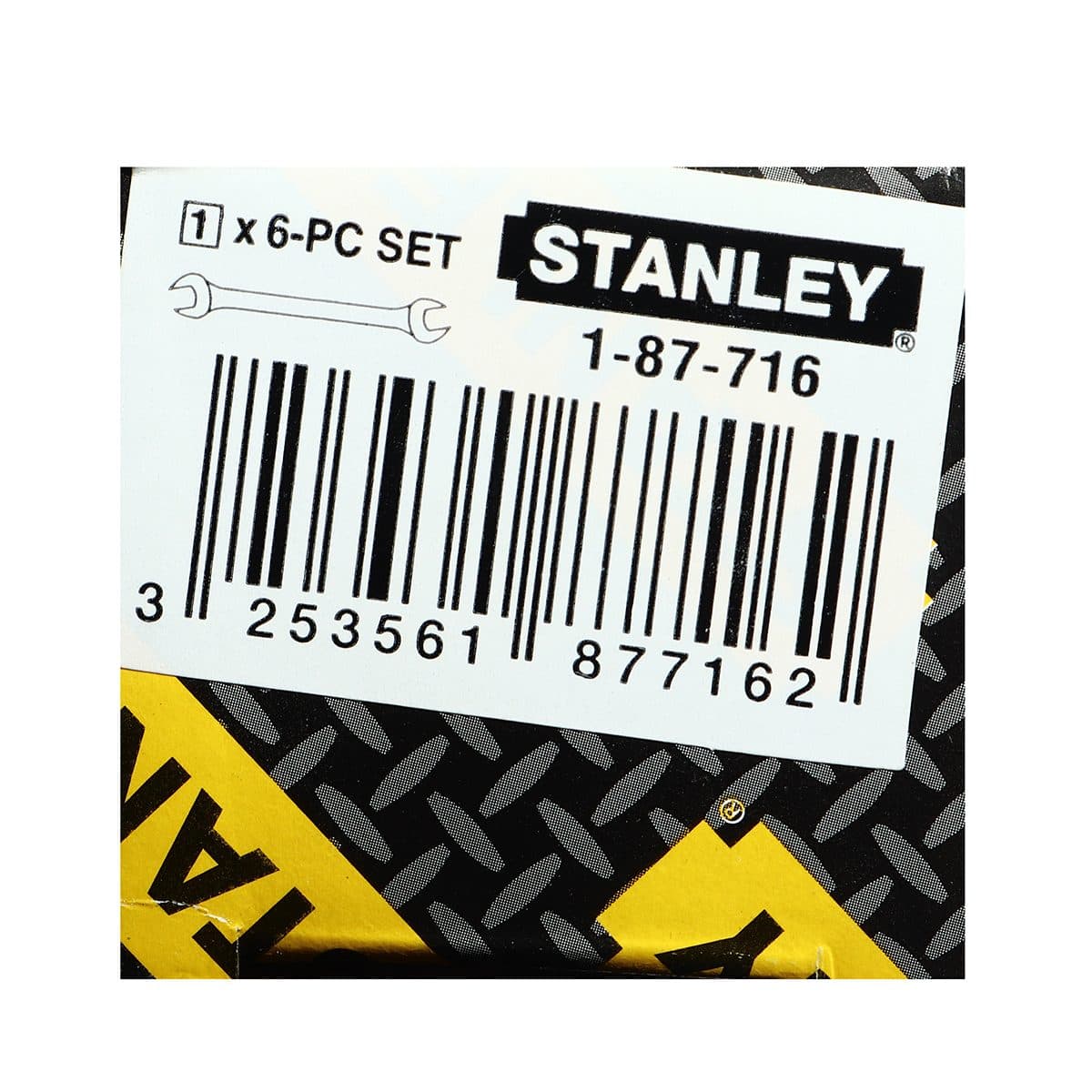87-716 ชุดประแจปากตาย6ชิ้น 6X7-16X17มม