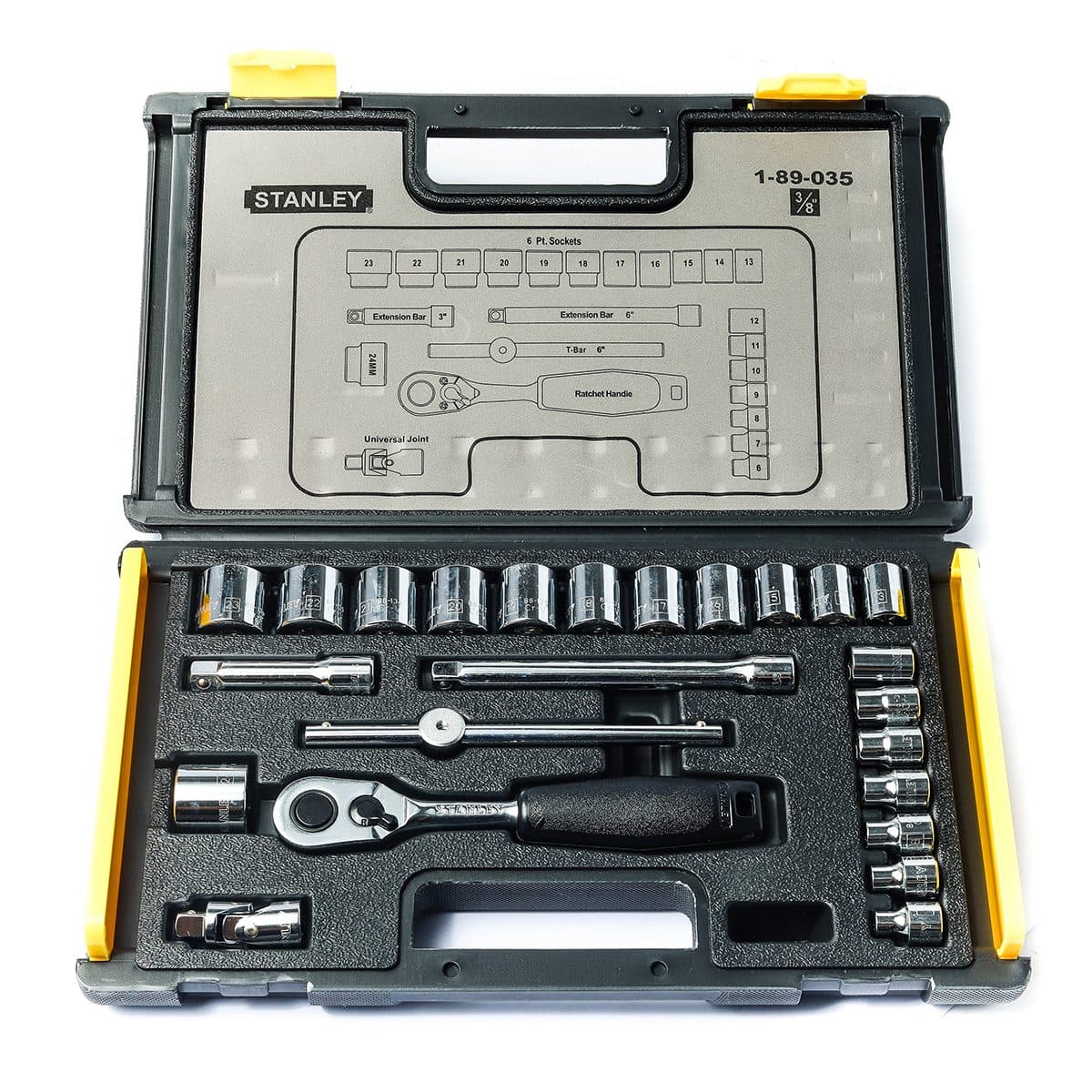 89-035 ชุดลูกบ็อก 6เหลี่ยม 3/8"ชุด24ชิ้น